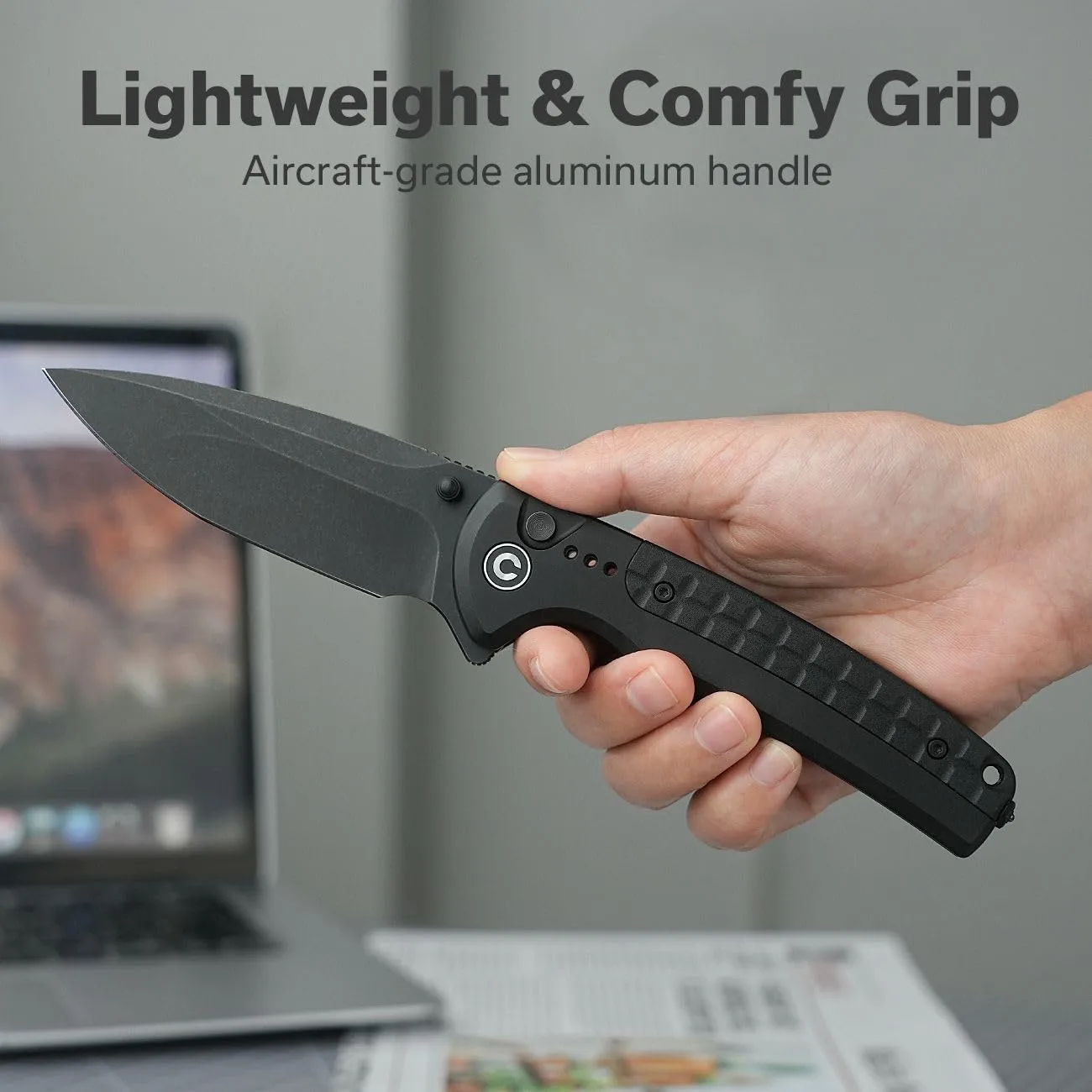 CIVIVI Sentinel Strike II Folding Pocket Knife, 3.7" Nitro-V Blade
