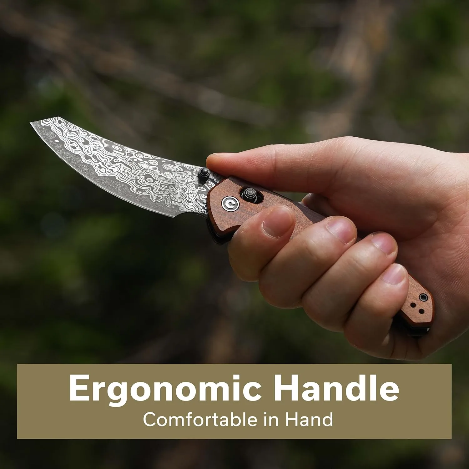 CIVIVI Sixgill Folding Pocket Knife for EDC, 3.41'' Blade