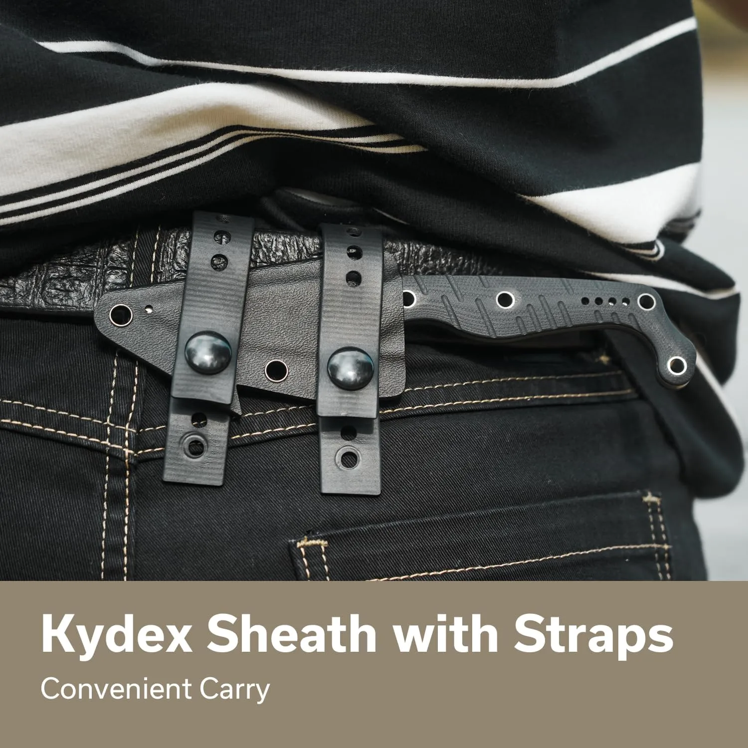 CIVIVI SOKN EDC Fixed Blade Knife with Kydex Sheath