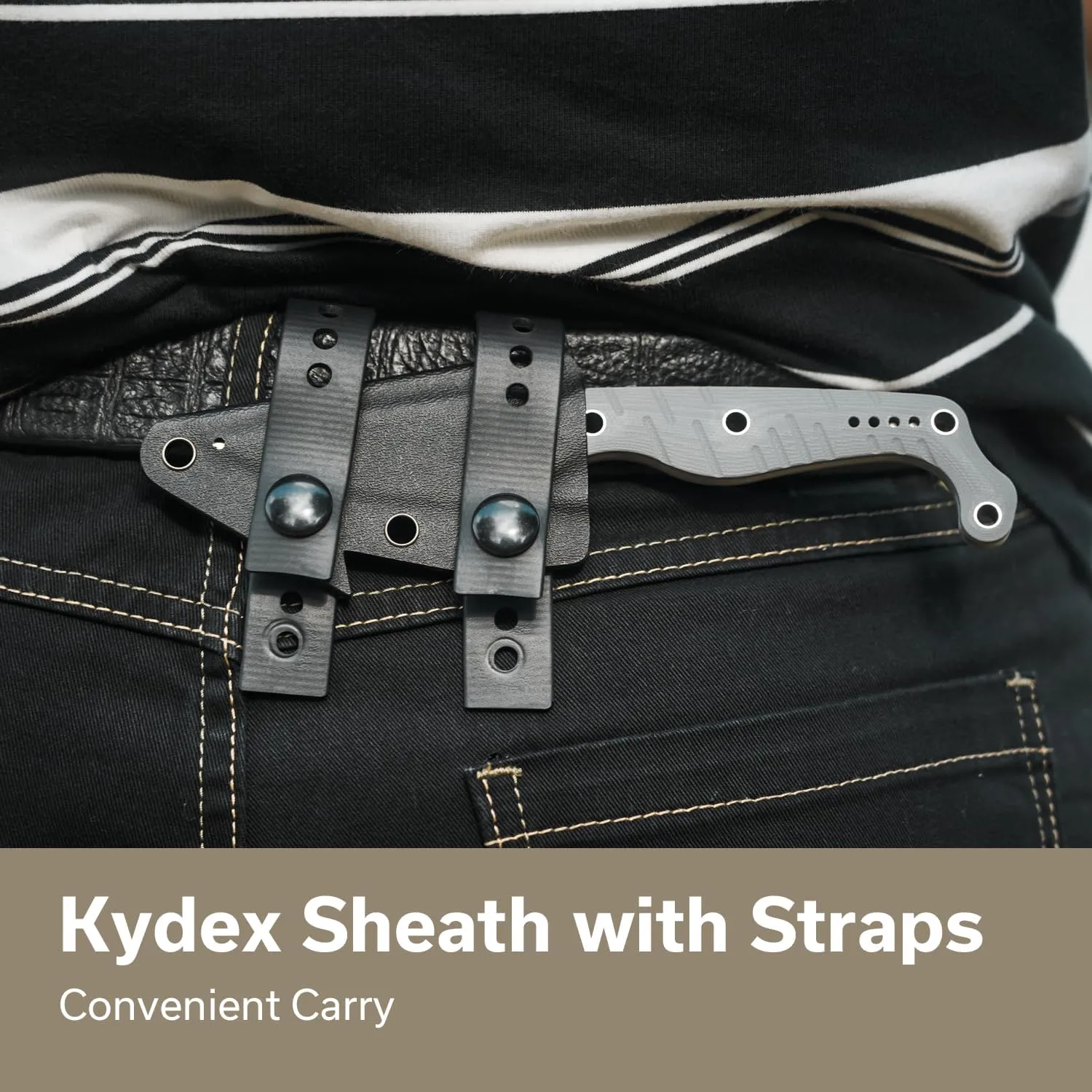 CIVIVI SOKN EDC Fixed Blade Knife with Kydex Sheath