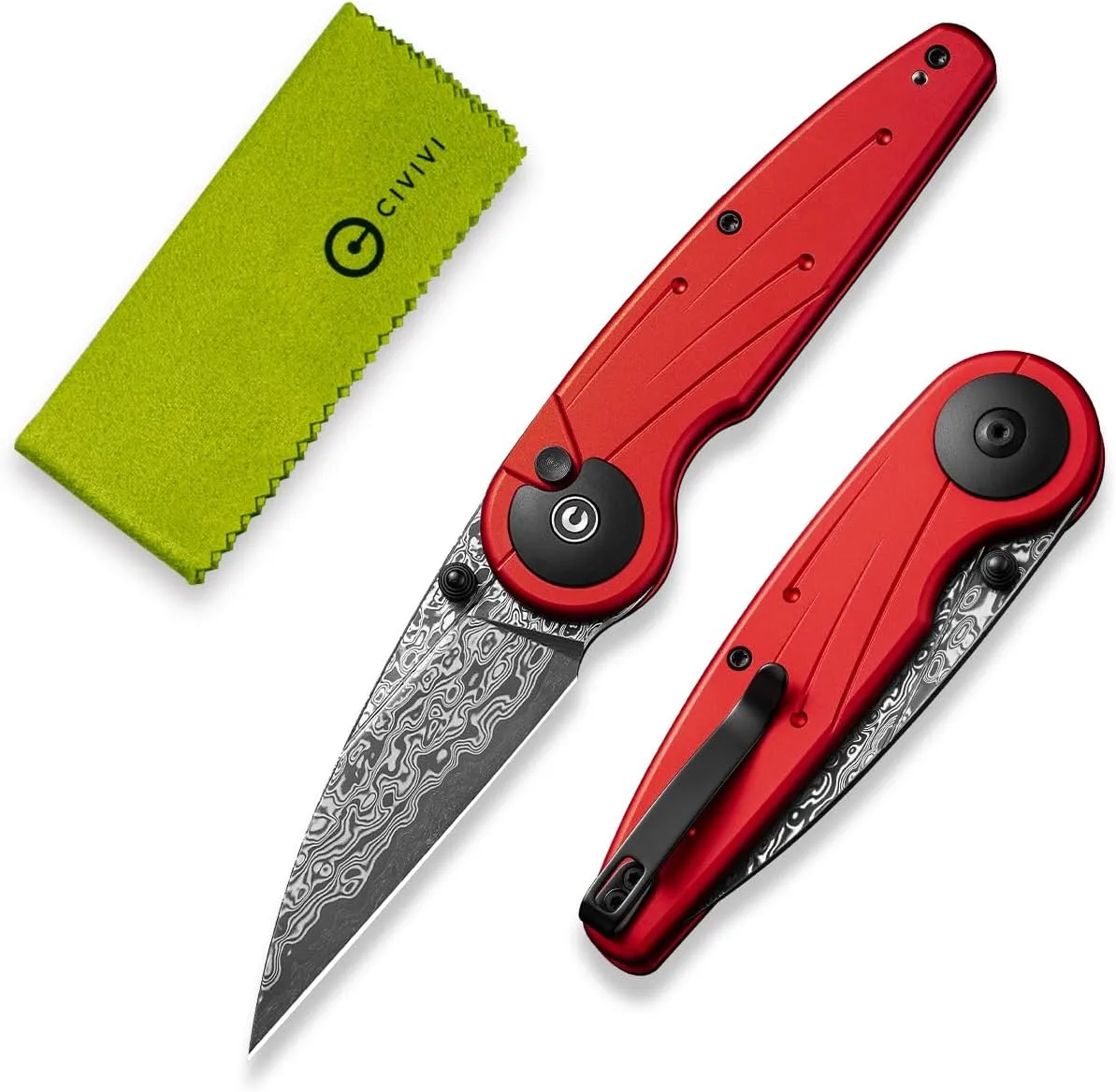 CIVIVI Starflare Pocket Knife, 3.3\" Folding Button Lock