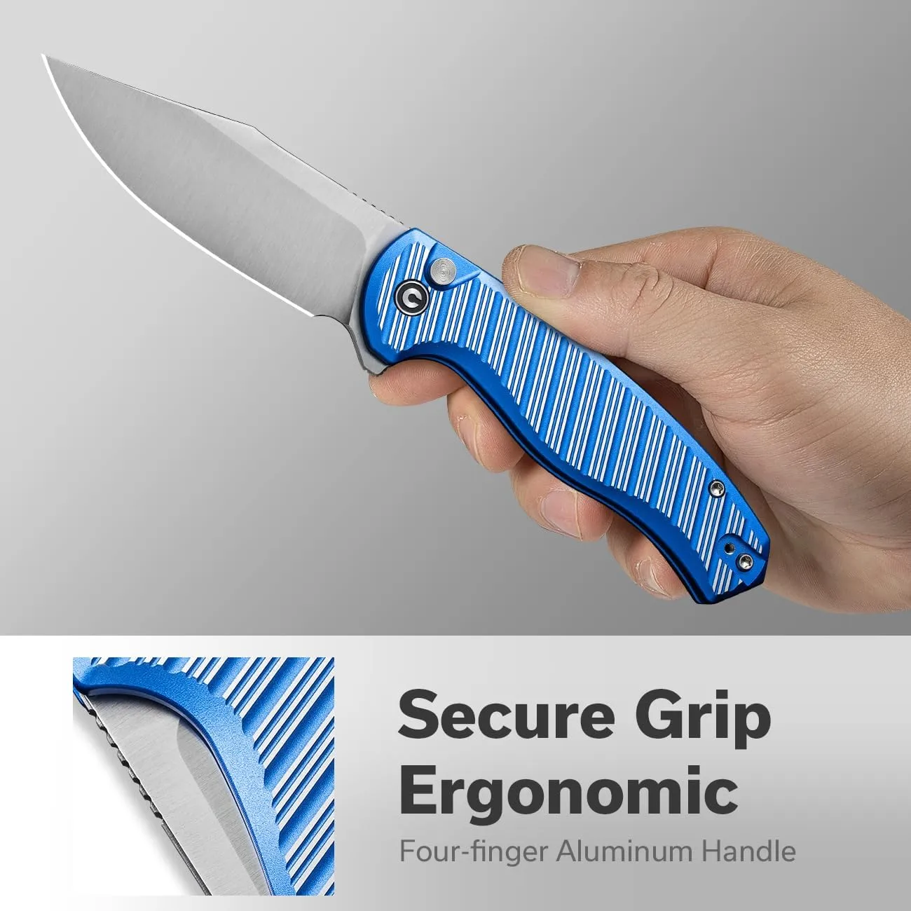 CIVIVI Stormhowl Pocket Knife, Folding Knife with 3.3" Nitro-V Blade and Aluminum Handle