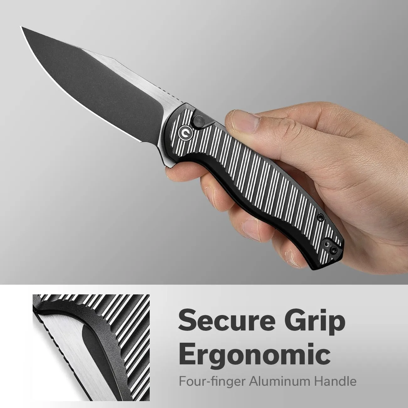 CIVIVI Stormhowl Pocket Knife, Folding Knife with 3.3" Nitro-V Blade and Aluminum Handle