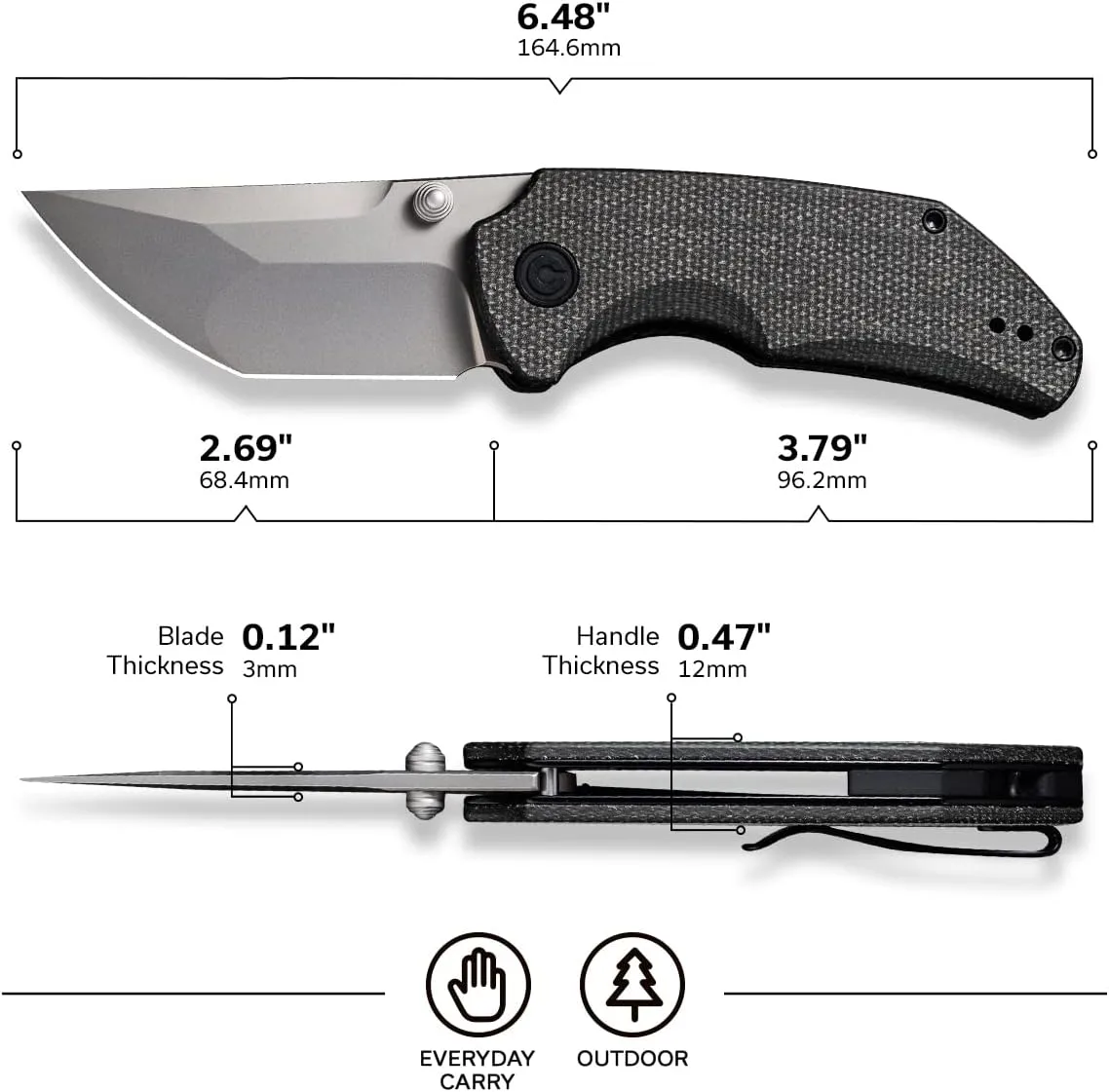 CIVIVI Thug 2 Pocket Knife C20028C