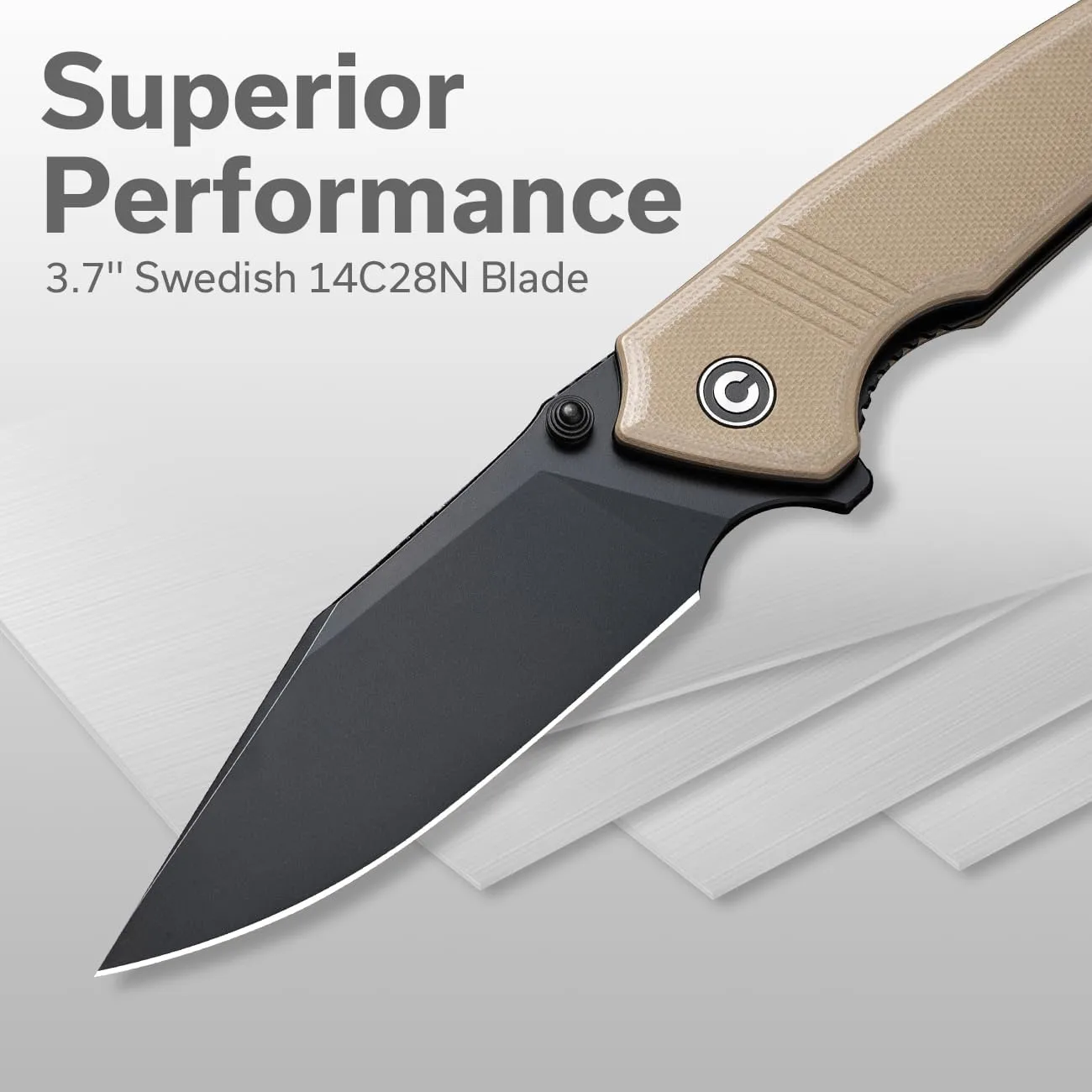 CIVIVI Tranquil Folding Pocket Knife for EDC, 3.7'' Blade