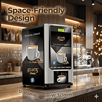Four canister tea and coffee premix vending machine Atlantis Classic. Four canister tea and coffee premix vending machine Atlantis Classic.