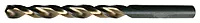 CLE-LINE Jobber Drill Bit, 5/16 in (0.3125) HSS, 135° Split Point, Black/Gold - C18446