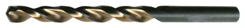 CLE-LINE Jobber Drill Bit, 5/16 in (0.3125) HSS, 135° Split Point, Black/Gold - C18446