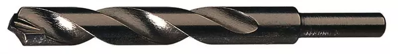 Cle-Line C20934 Carbide-Tipped Masonry Drill, High Speed Steel with Carbide Tip, Steam Oxide Finish, Reduced Shank