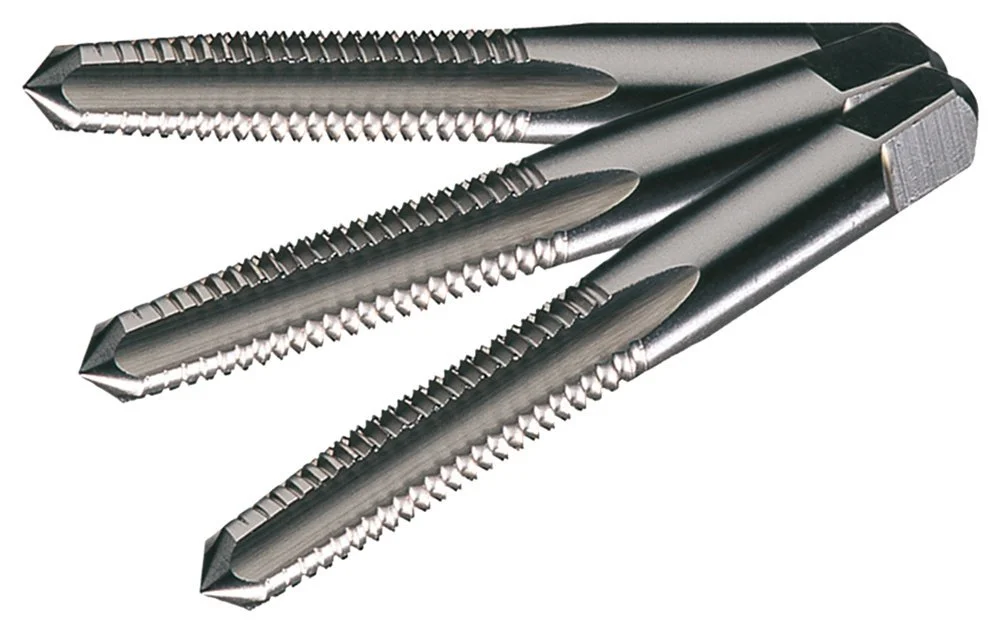 Cle-Line C62076 Taper, Plug and Bottoming Hand Tap Set, 9/16-18 UNF