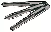 Cle-Line C62076 Taper, Plug and Bottoming Hand Tap Set, 9/16-18 UNF