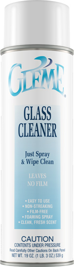 Claire CL050 Gleme Glass Cleaner 19 oz Aerosol 12 / cs