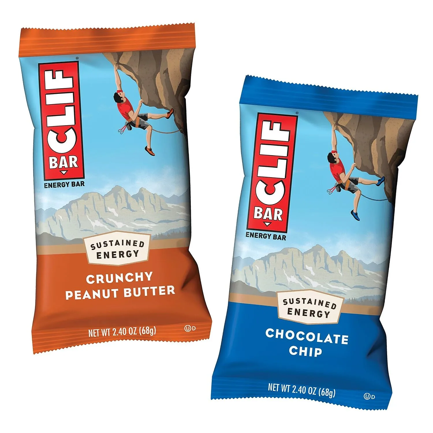 Clif Variety Bar 24 Count, 8 White Chocolate Macadamia Nut, 8 Chocolate Chip, 8 Crunchy Peanut Butter