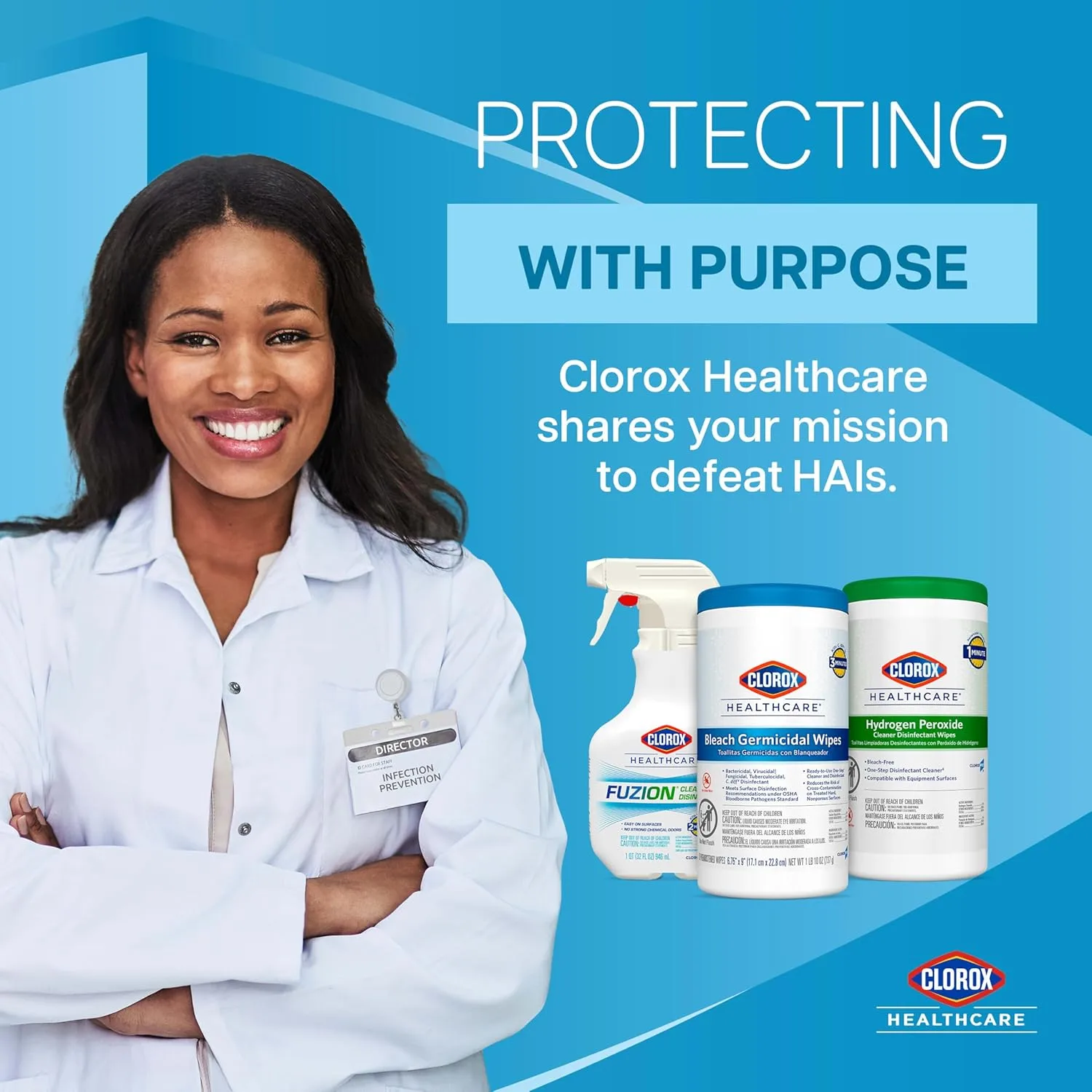 Clorox Healthcare Fuzion Cleaner Disinfectant Spray, 32 Fl Oz