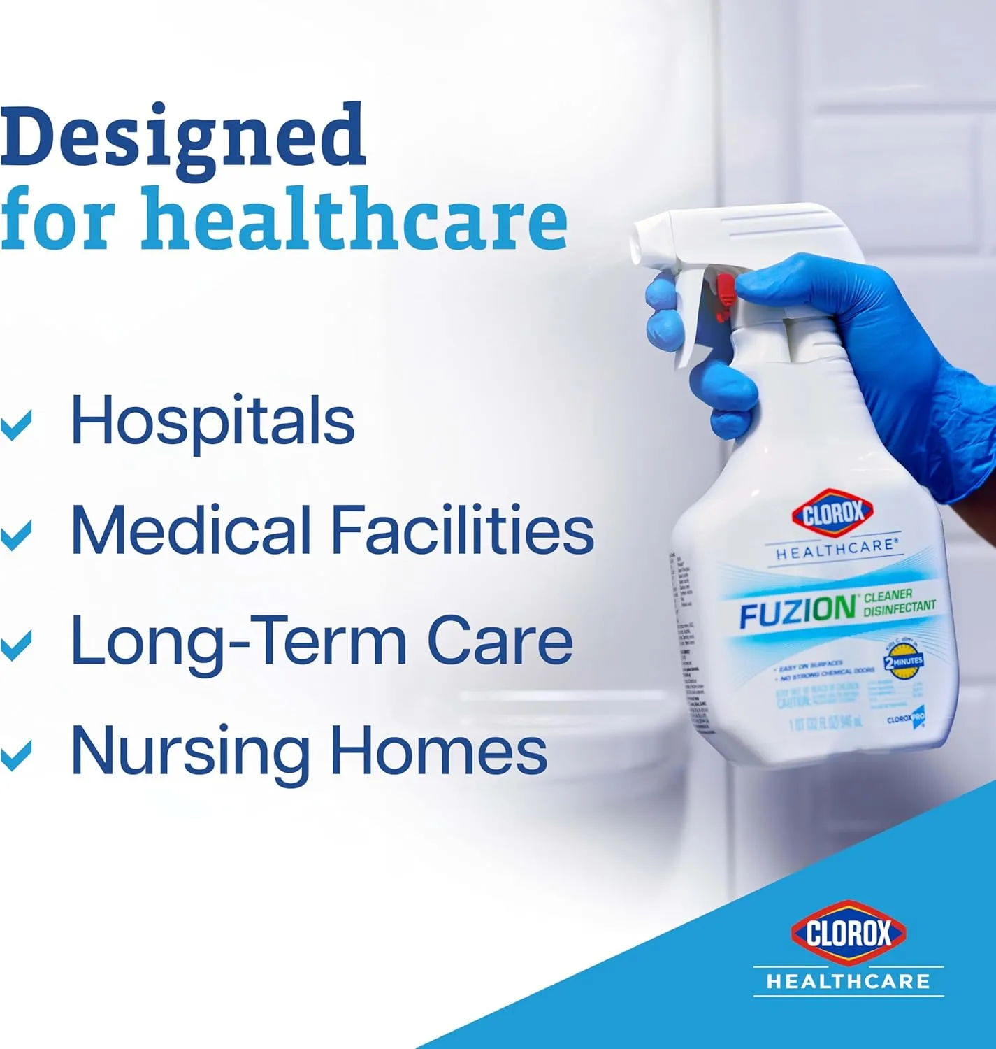 Clorox Healthcare Fuzion Cleaner Disinfectant Spray, 32 Fl Oz