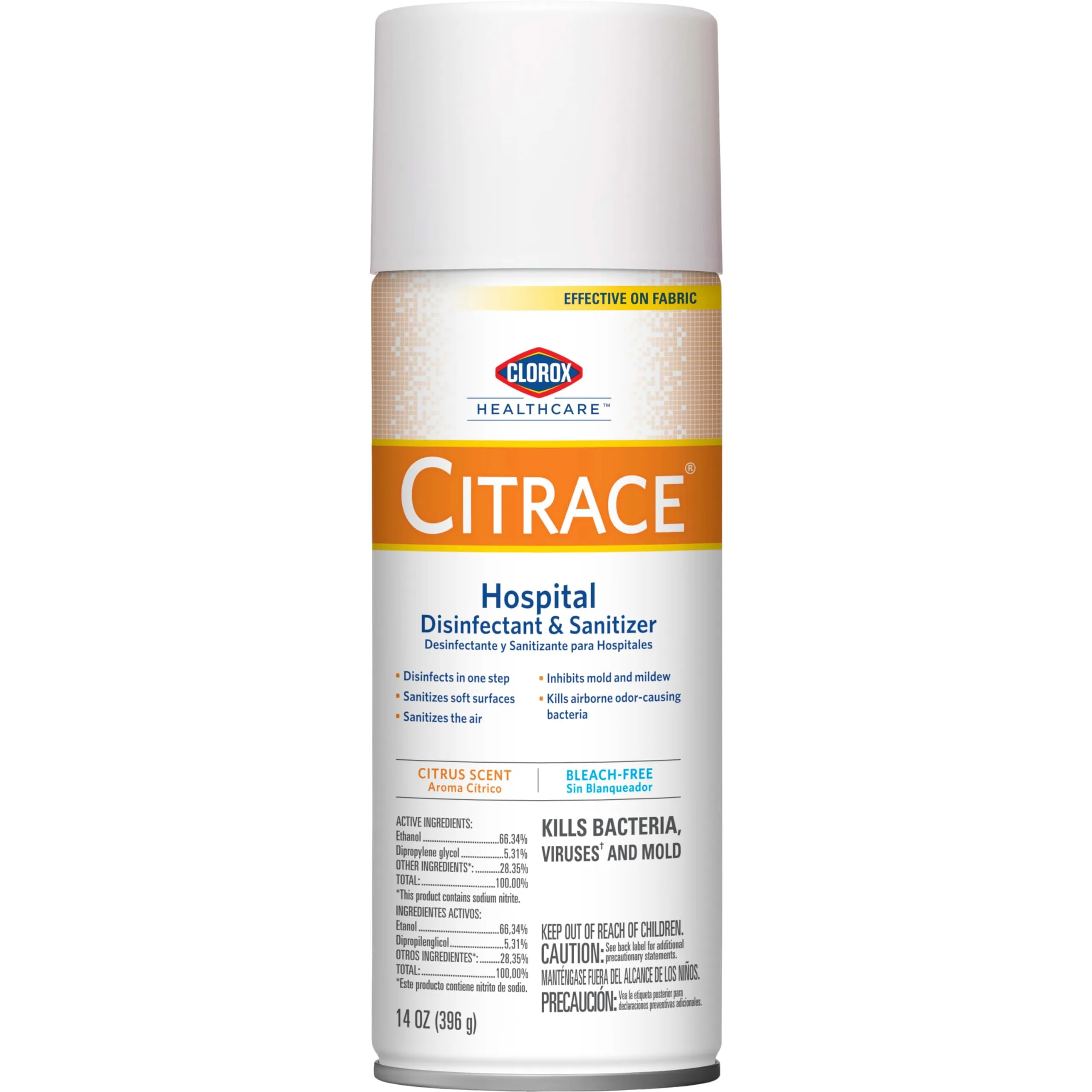 CloroxPro Healthcare Citrace Hospital Disinfectant & Sanitizer Aerosol Spray, 14 Ounces