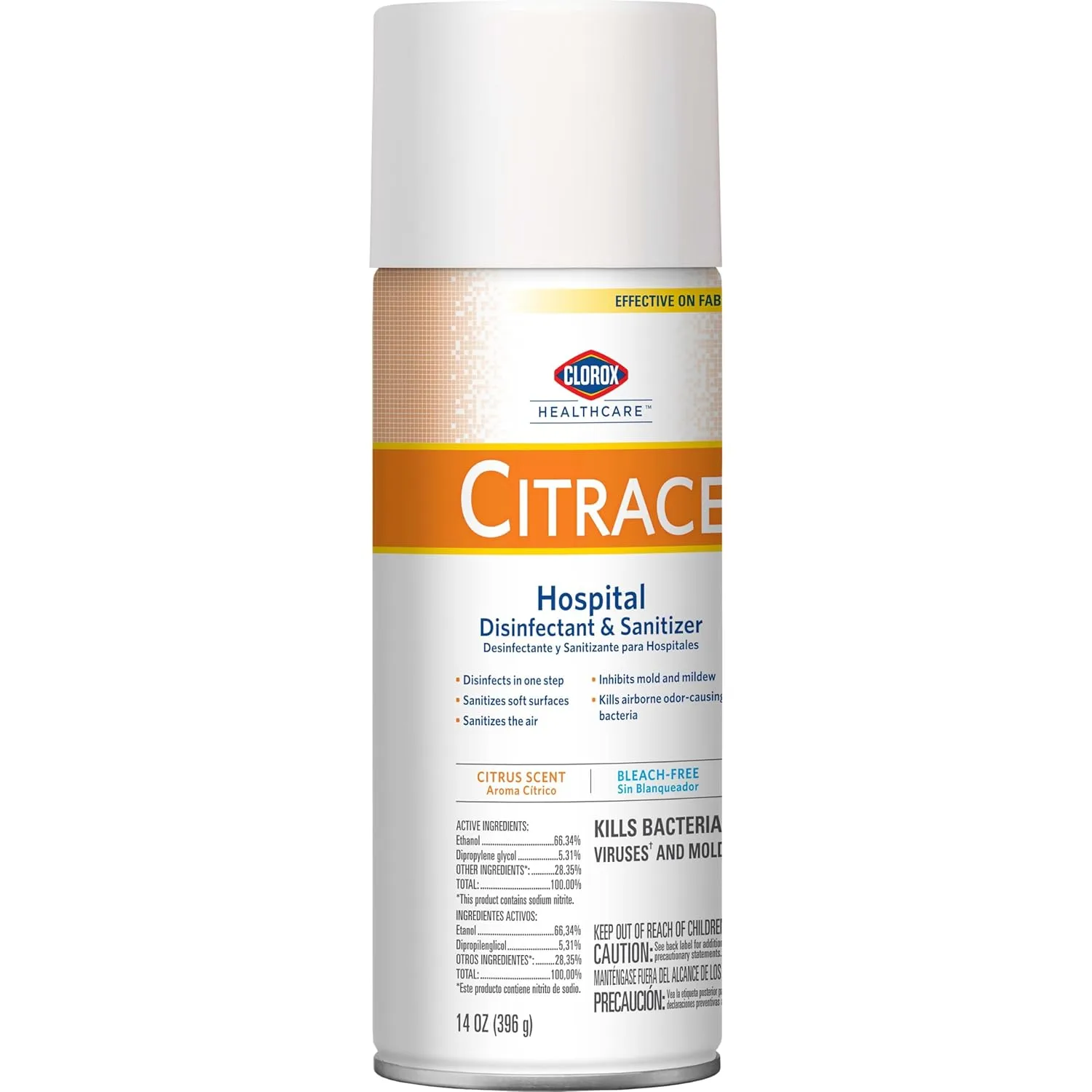 CloroxPro Healthcare Citrace Hospital Disinfectant & Sanitizer Aerosol Spray, 14 Ounces