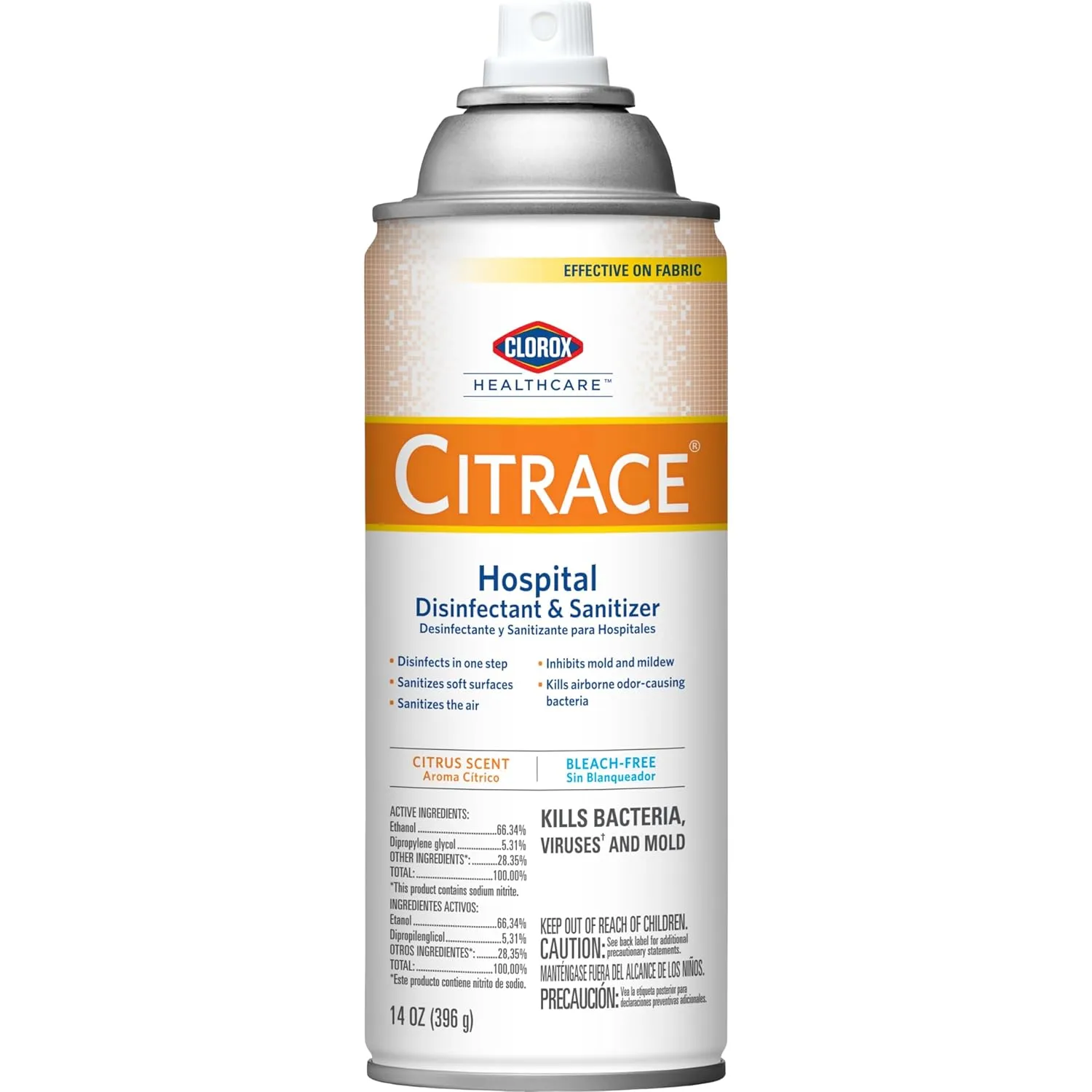 CloroxPro Healthcare Citrace Hospital Disinfectant & Sanitizer Aerosol Spray, 14 Ounces