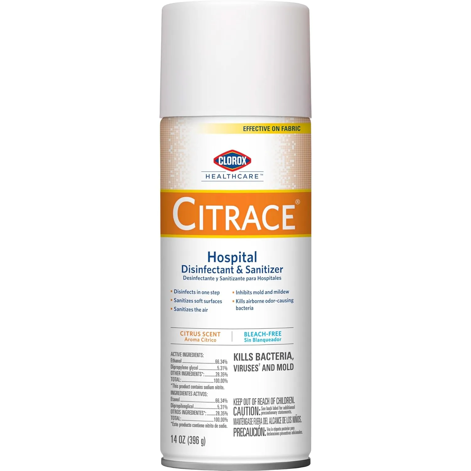 CloroxPro Healthcare Citrace Hospital Disinfectant & Sanitizer Aerosol Spray, 14 Ounces