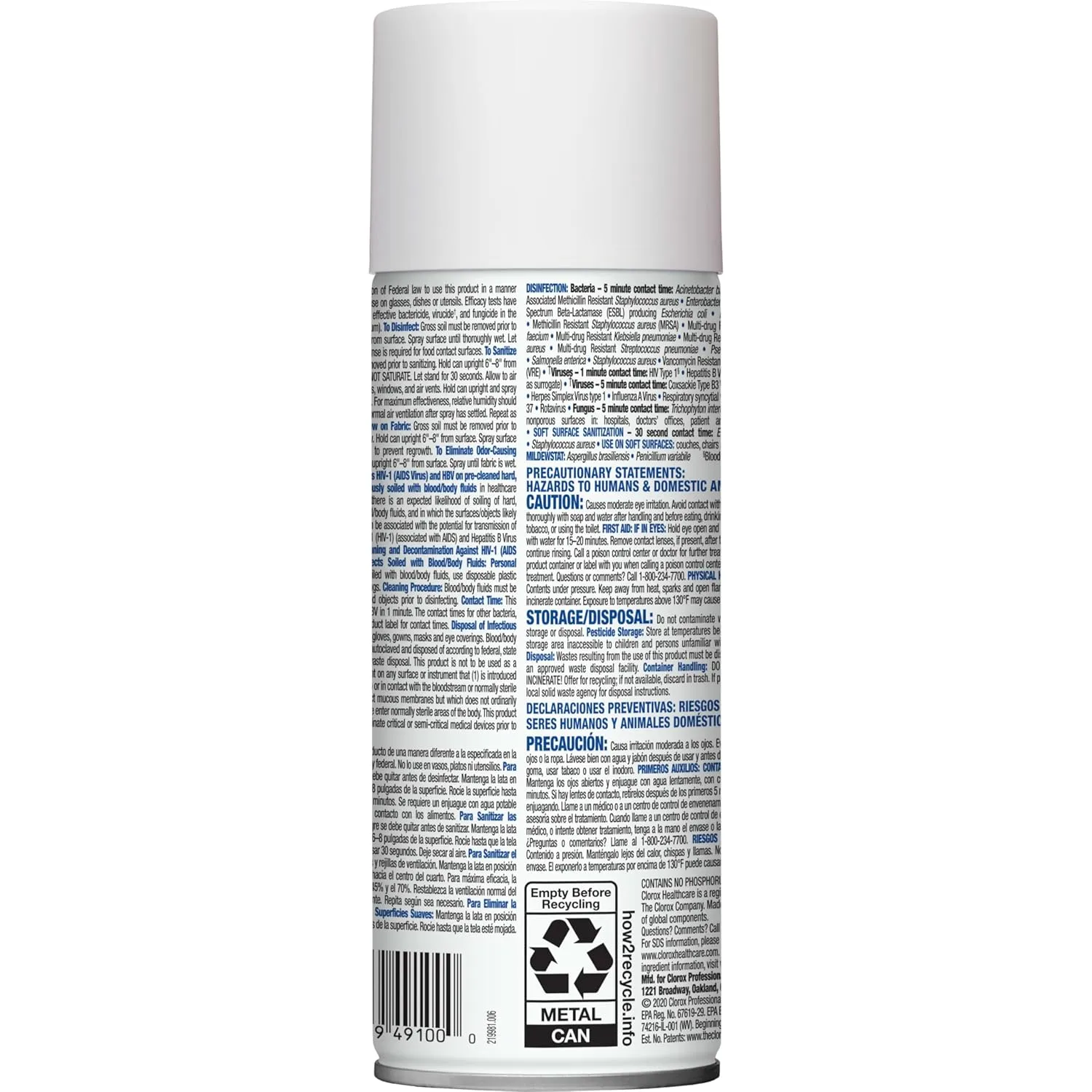 CloroxPro Healthcare Citrace Hospital Disinfectant & Sanitizer Aerosol Spray, 14 Ounces