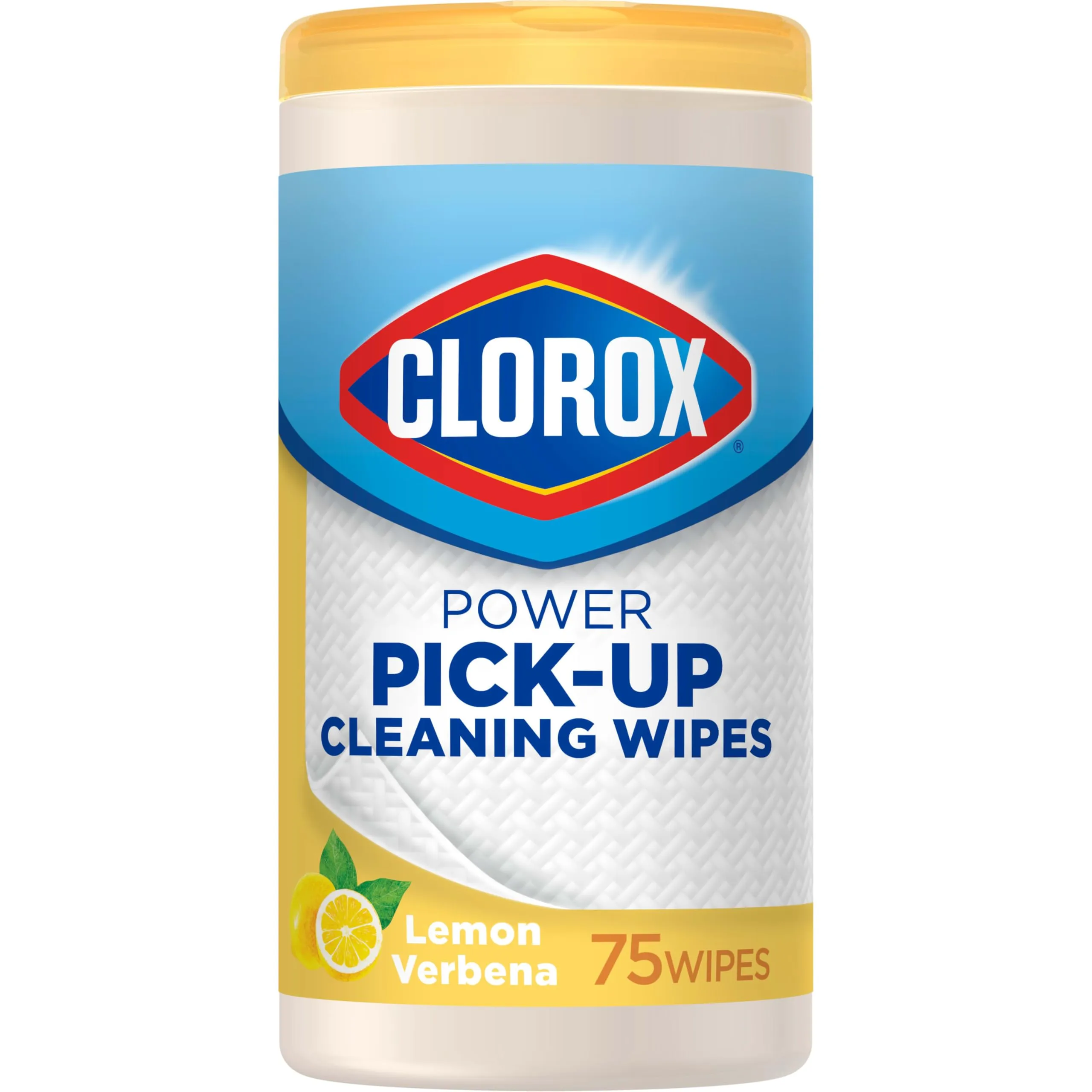 CLOROX Power Pick-Up Cleaning Wipes, Lemon Verbena - 75 Count