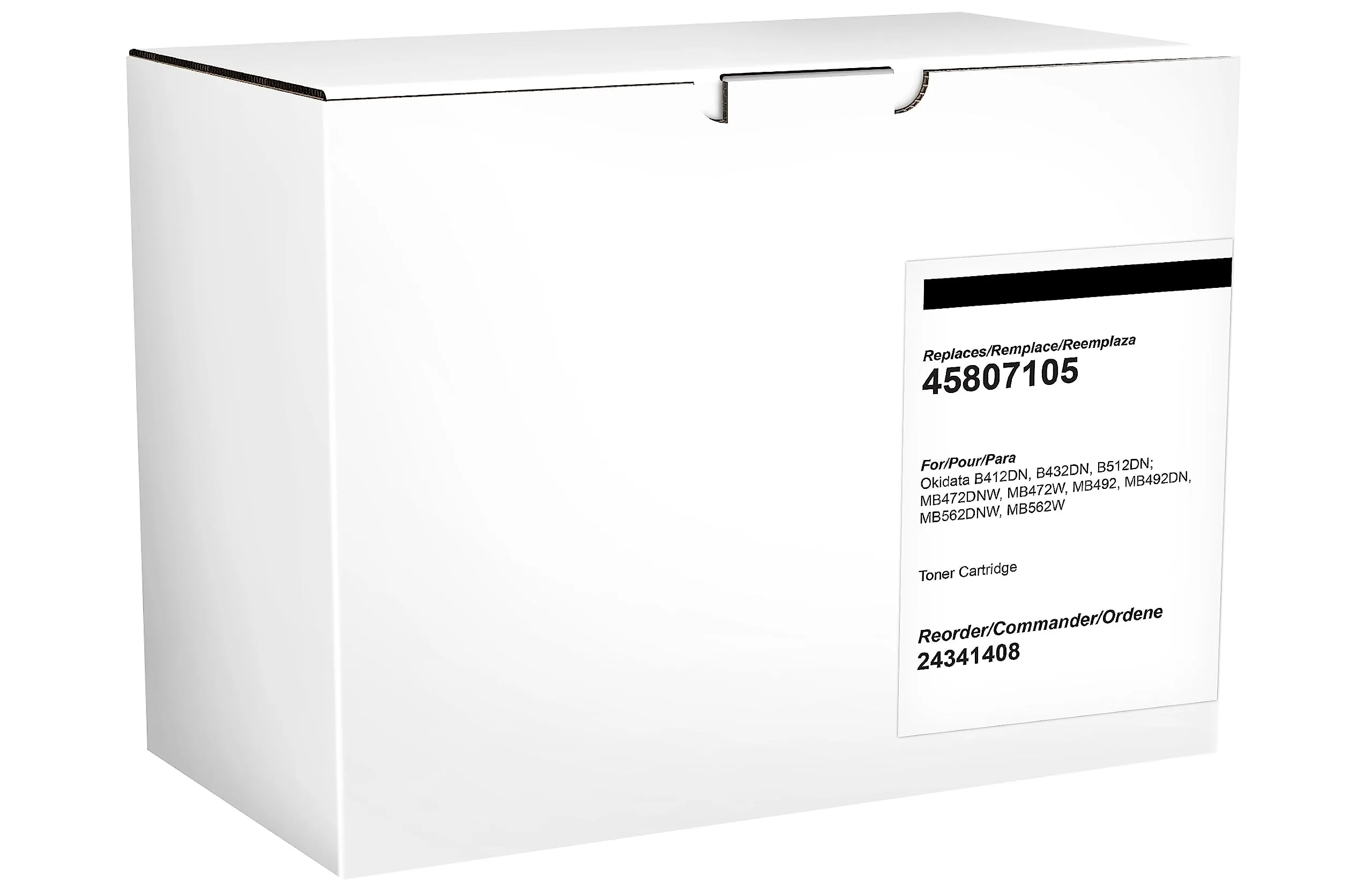 Clover Imaging Group CIG Compatible OKI B412 Black Toner Cartridge, (45807105) (201227)