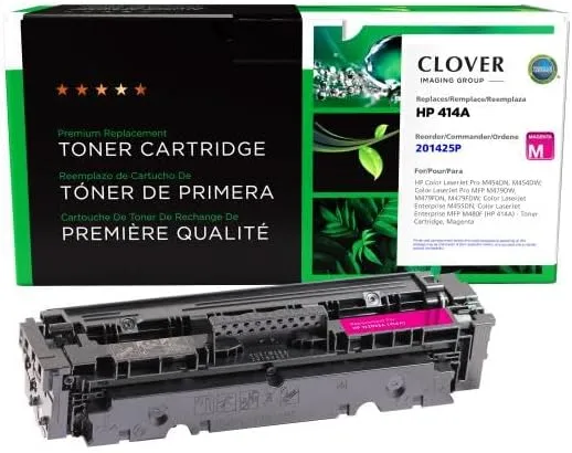 Clover Remanufactured Toner Cartridge Replacement for HP 414A (W2023A) | Magenta