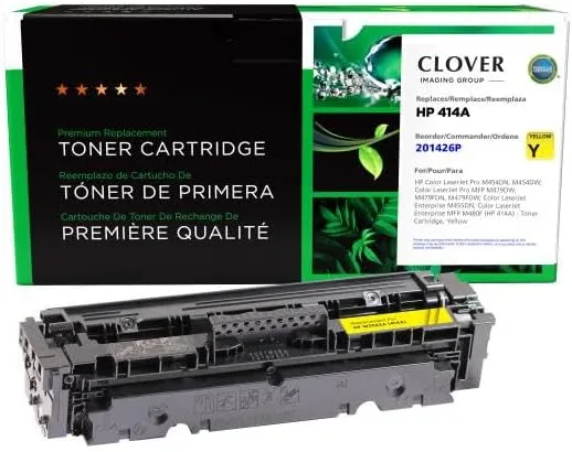 Clover Remanufactured Toner Cartridge Replacement for HP 414A (W2022A) | Yellow