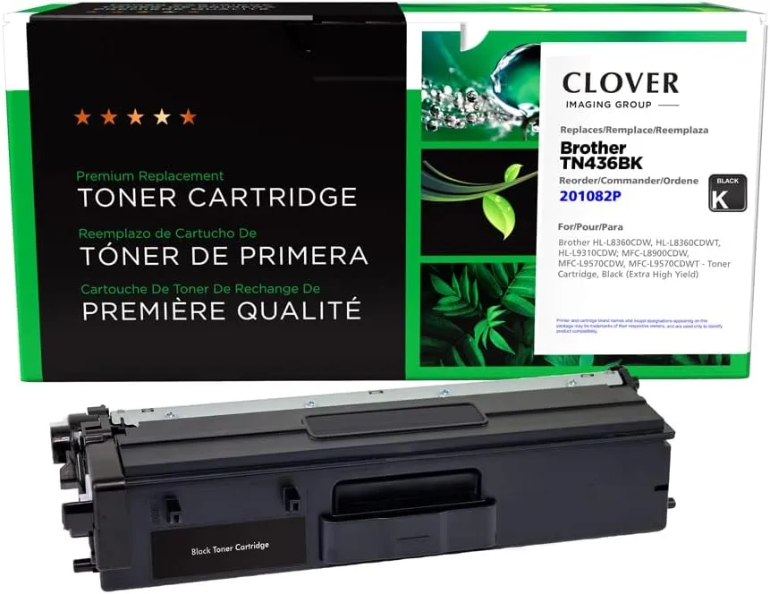 CLOVER Remanufactured Toner Cartridge Replacement for Brother TN436 Series