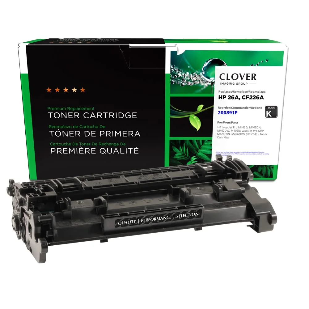 CLOVER Remanufactured Toner Cartridge for HP CF226A/CF226X (26A/26X)