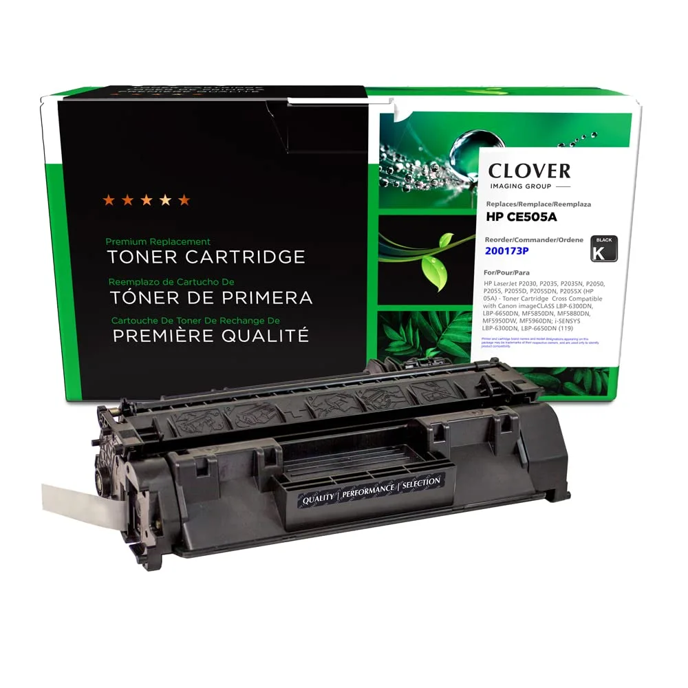Clover Remanufactured Toner Cartridge Replacement for HP CE505A