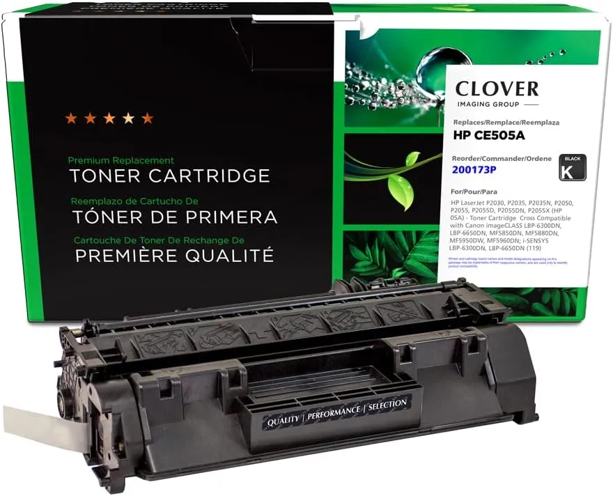 Clover Remanufactured Toner Cartridge Replacement for HP CE505A