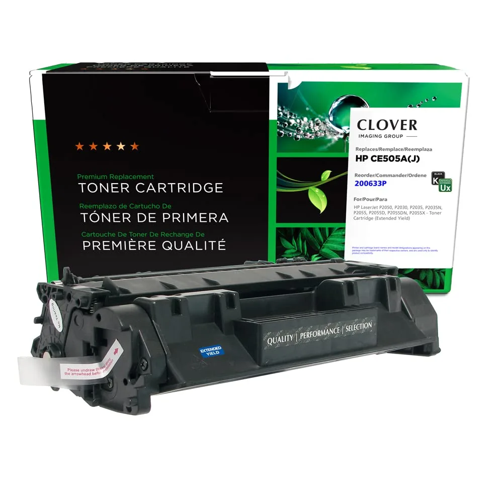 Clover Remanufactured Toner Cartridge Replacement for HP CE505A