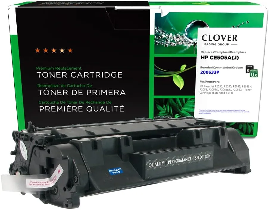 Clover Remanufactured Toner Cartridge Replacement for HP CE505A