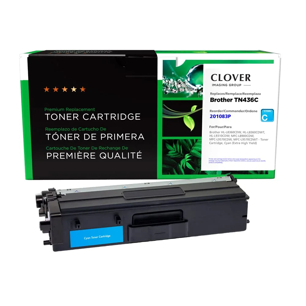 CLOVER Remanufactured Toner Cartridge Replacement for Brother TN436 Series