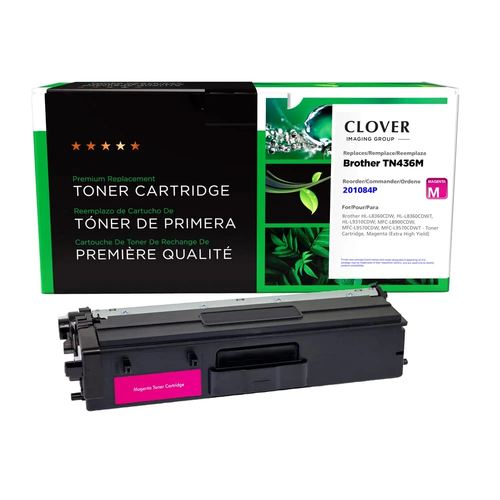 CLOVER Remanufactured Toner Cartridge Replacement for Brother TN436 Series
