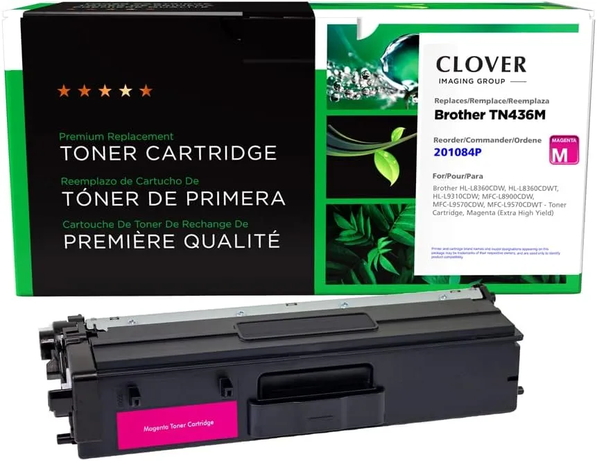 CLOVER Remanufactured Toner Cartridge Replacement for Brother TN436 Series