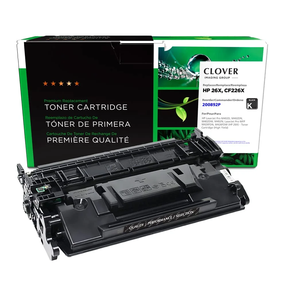 CLOVER Remanufactured Toner Cartridge for HP CF226A/CF226X (26A/26X)