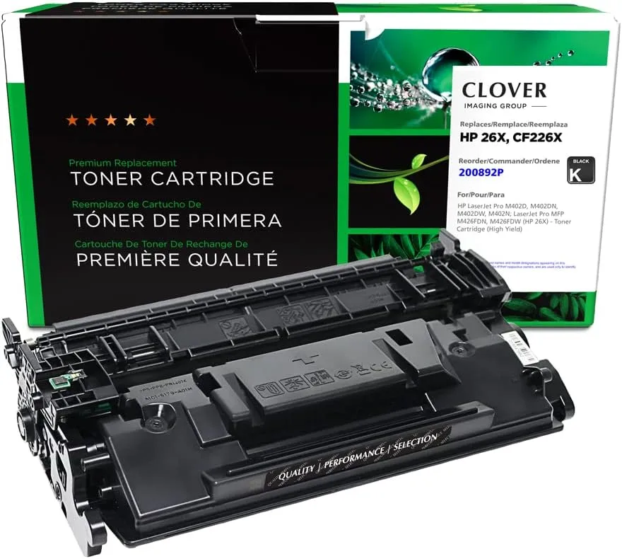 CLOVER Remanufactured Toner Cartridge for HP CF226A/CF226X (26A/26X)