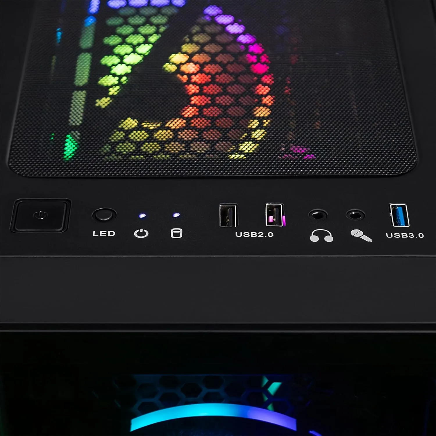 CLX Set Gaming PC - Intel Core i5 14400F 2.5GHz, GeForce RTX 5060, 2TB NVMe M.2 SSD, 32GB DDR5 RGB Memory, CPU air Cooler, WiFi, Windows 11 Home, Black 14400F | RTX 5060