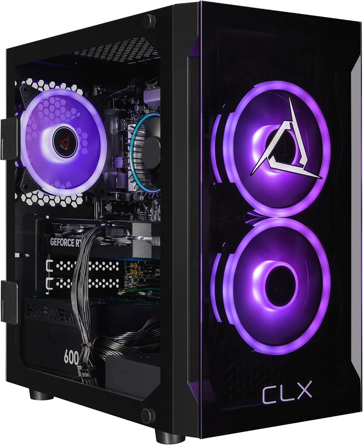 CLX Set Gaming PC - Intel Core i5 14400F 2.5GHz, GeForce RTX 5060, 2TB NVMe M.2 SSD, 32GB DDR5 RGB Memory, CPU air Cooler, WiFi, Windows 11 Home, Black 14400F | RTX 5060
