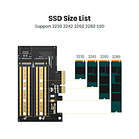 UGREEN CM302 M.2 M/B-Key to PCI-E 3.0 Expansion Card