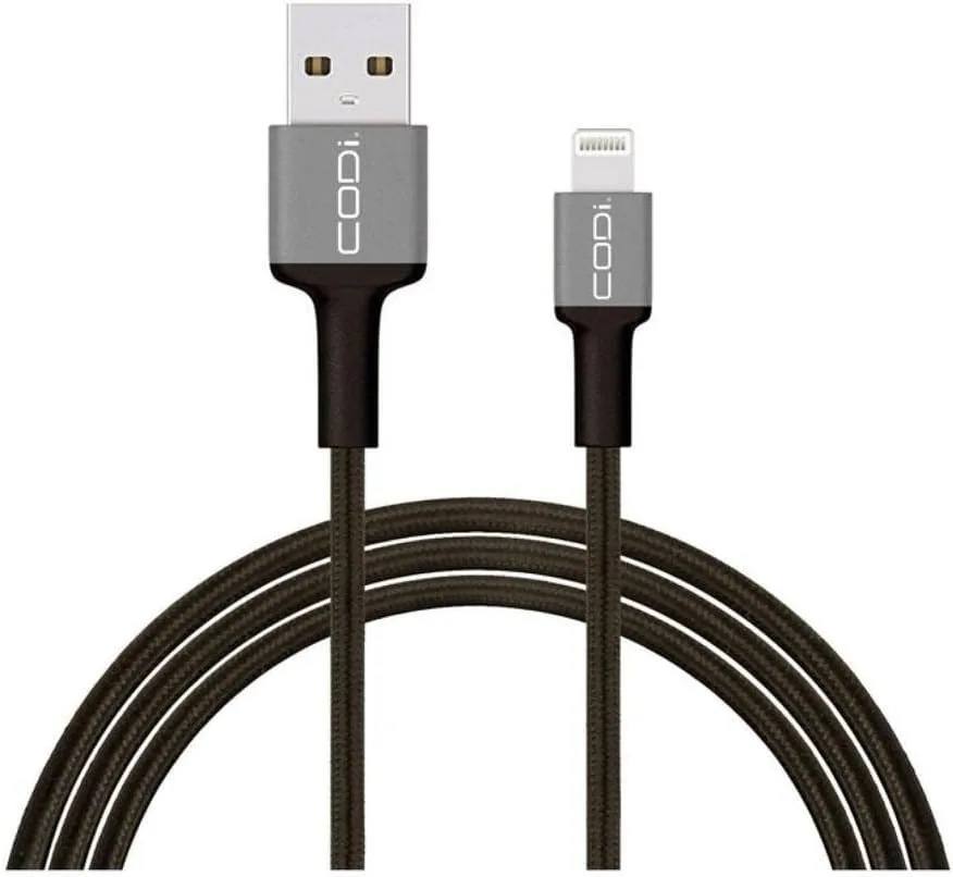 CODi 6' Braided Nylon USB-A to Lightning (MFI Certified) Charge & Sync Cable