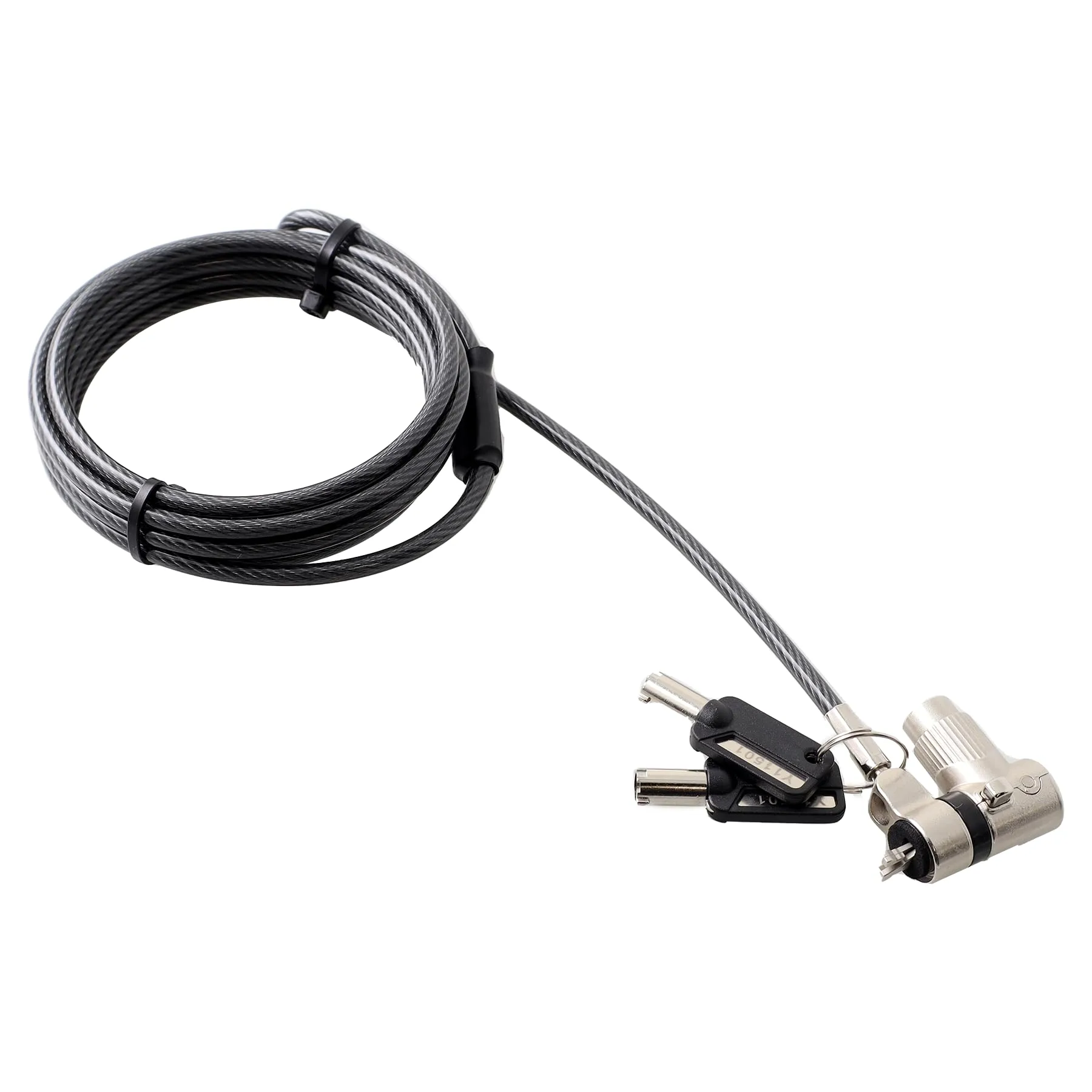 CODi Universal 3-in-1 Keyed Cable Lock for Laptops – Fits Standard, Noble