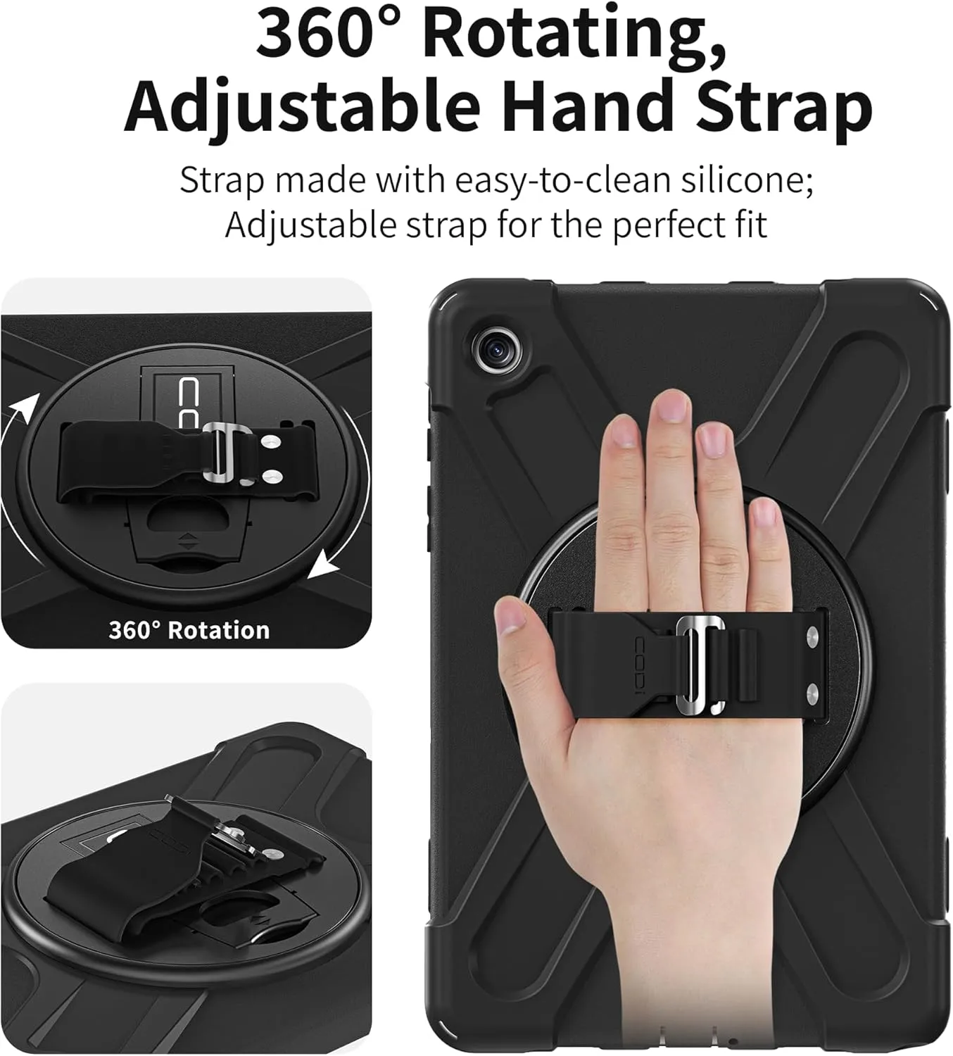 CODi Rugged Case for Samsung Galaxy Tab A9+ | 360° Protection, Drop-Test Certified, Kickstand