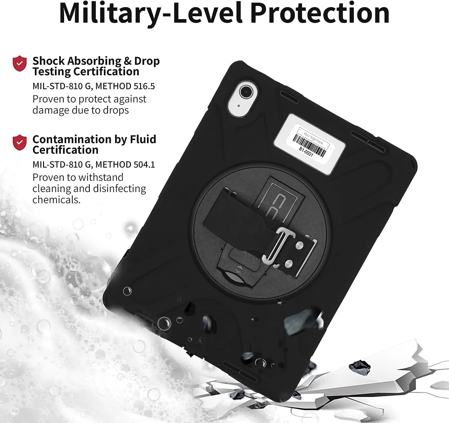 CODi Rugged iPad Case 11" (A16)/iPad 10.9" (10th Generation) | Heavy-Duty Shockproof Protection, 360° Coverage