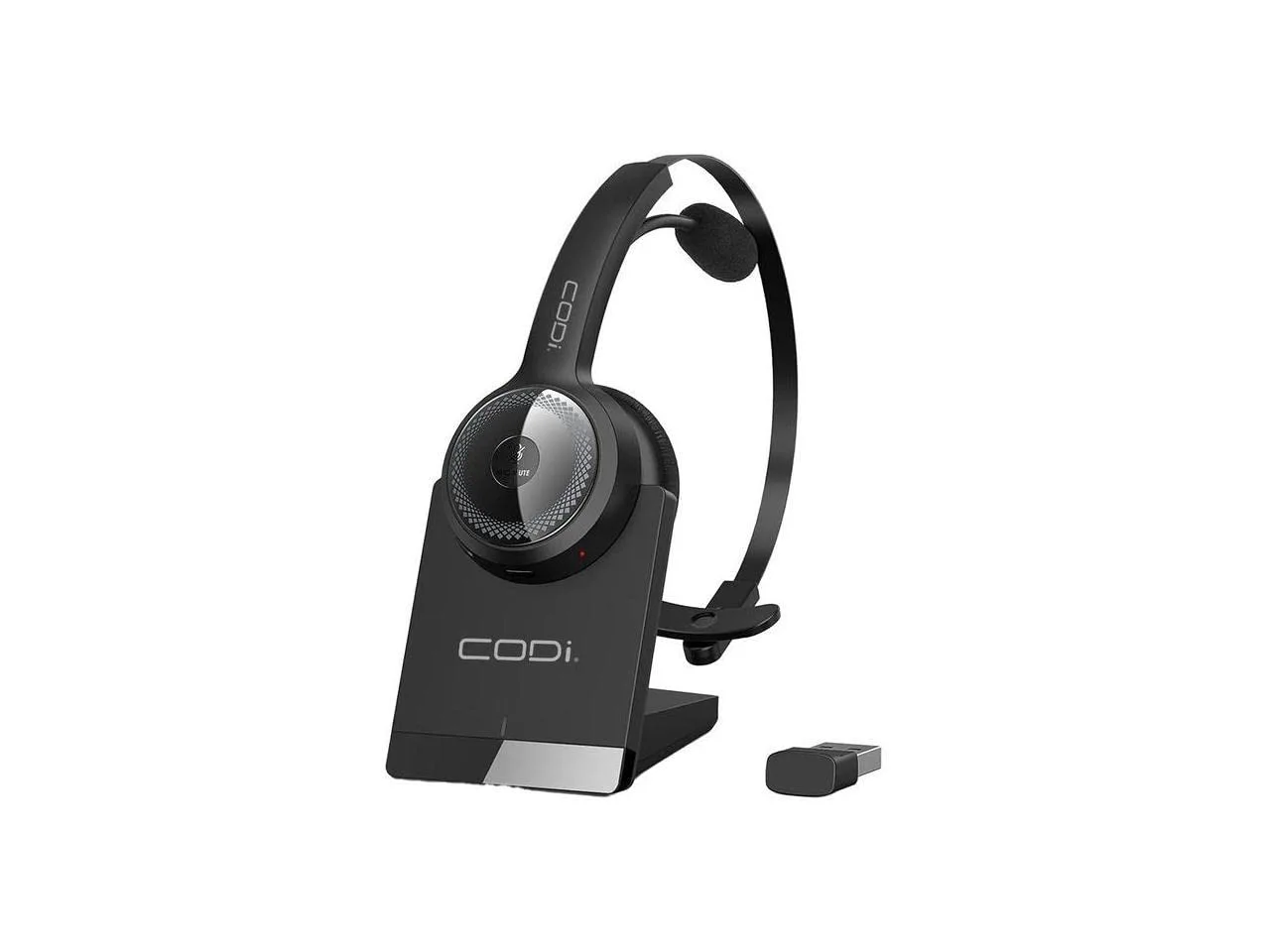 Wireless Headset with Integrated AI Noise-Cancelling Microphone - Stereo - Wireless - Bluetooth - 32.8 ft - Over-the-head