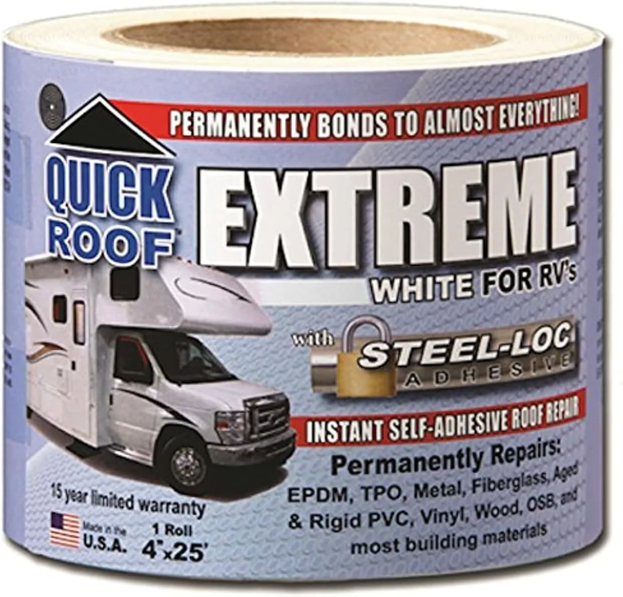 COFAIR Quick Roof Extreme White Self-Adhesive TPO Roof Repair Tape