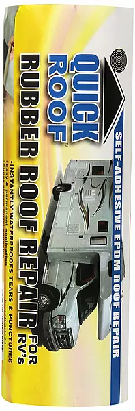 Cofair RQR624 6"X24" Rubber Quick Roof Patch Kit, Black
