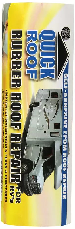 Cofair RQR624 6"X24" Rubber Quick Roof Patch Kit, Black